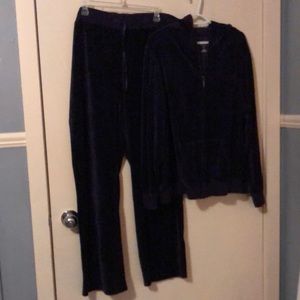 St John’s Bay Royal Purple Sweat Suit. 2X.